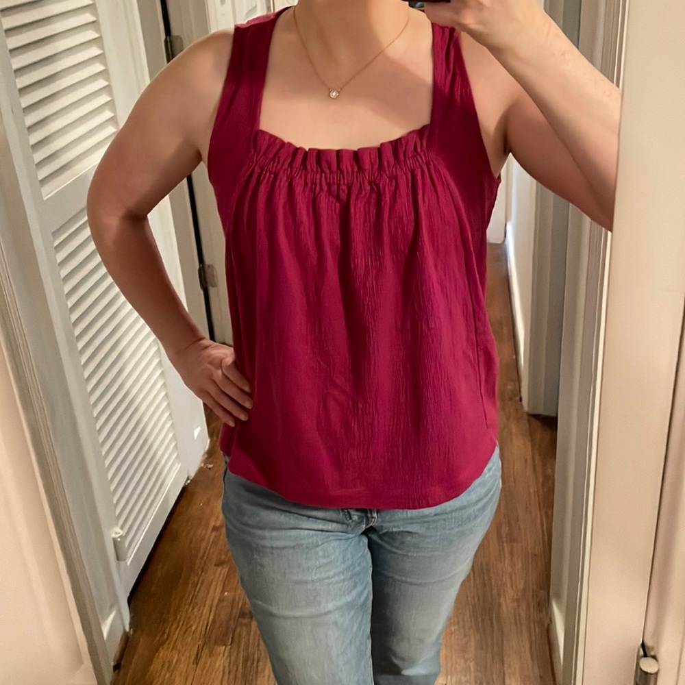 Banana Republic peasant tank